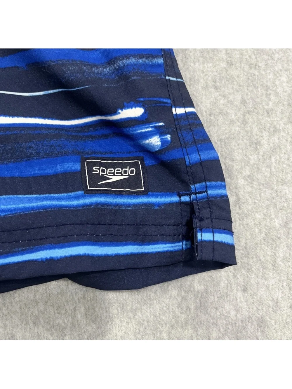 Speedo Mens Swim Shorts Blue Black Green Trunks Surf Ocean Tropical Size Medium